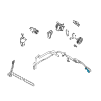 OEM 2005 Chrysler Sebring Line-Power Steering Pump Diagram - MR272249