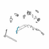 OEM 2001 Chrysler Sebring Line-Power Steering Return Diagram - MR333806