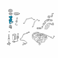 OEM 2004 Honda Element Filter Set, Fuel Diagram - 16010-SDA-A00