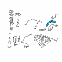 OEM 2003 Honda Accord Pipe, Fuel Filler Diagram - 17660-SDA-A02