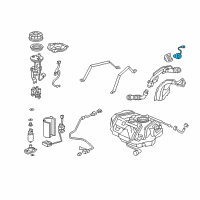 OEM Honda Accord Cap, Fuel Filler Diagram - 17670-SDA-A01