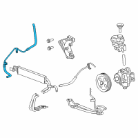 OEM 2011 Cadillac CTS Upper Return Hose Diagram - 15224353