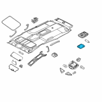 OEM 2002 Nissan Altima Lens-Room Lamp Diagram - 26411-9E010