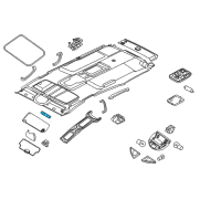 OEM 2008 Nissan Titan SUNVISOR Bulb Diagram - 96415-7S00A