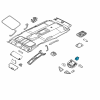 OEM Nissan Titan Switch Sunroof Diagram - 25450-7S301