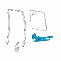 OEM Ford Excursion Window Regulator Diagram - 6C3Z-7827000-AA