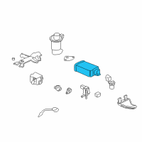 OEM Honda Accord Canister Set Diagram - 17011-S84-A00