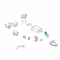 OEM 1998 Honda Accord Valve, Canister Vent Shut (Made In Mexico) Diagram - 17310-S0X-A02