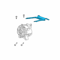OEM 2008 Ford Crown Victoria Mount Bracket Diagram - 9W7Z-10153-A