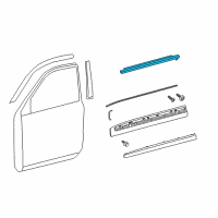 OEM 2016 Toyota Land Cruiser Belt Molding Diagram - 75720-60080