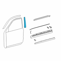 OEM 2020 Toyota Land Cruiser Frame Molding Diagram - 75756-60061