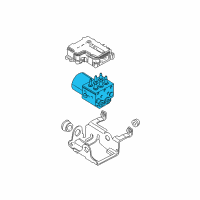 OEM 2003 GMC Yukon Electronic Brake Control Module Assembly (Remanufacture) Diagram - 19244907