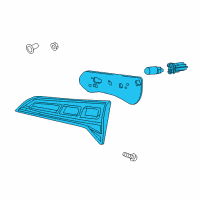 OEM Acura RDX Light Assembly, Passenger Side Lid Diagram - 34150-TX4-A51