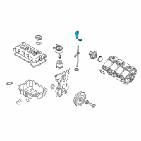 OEM Hyundai Oil Level Gauge Rod Assembly Diagram - 26611-2G040