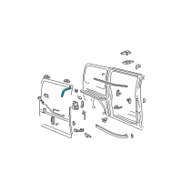 OEM 2003 Chevrolet Express 3500 Track Bracket Diagram - 15837340