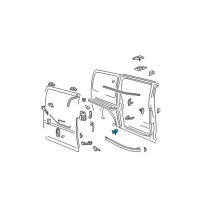 OEM 2002 Chevrolet Express 1500 Door Check Diagram - 84509133