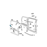 OEM 2003 Chevrolet Express 3500 Track Bracket Diagram - 20814567