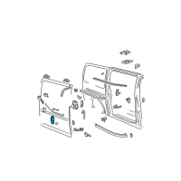 OEM 2003 GMC Savana 2500 Handle, Outside Diagram - 25942270