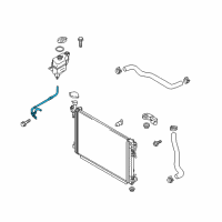 OEM Kia Sedona Hose-Over Flow Diagram - 25443A9000