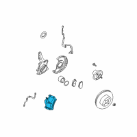OEM 2004 Nissan Maxima CALIPER Assembly-Front, W/O Pads Or SHIMS RH Diagram - 41001-7Y000