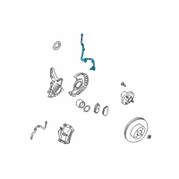 OEM Nissan Maxima Sensor Assembly-Anti SKID, Front LH Diagram - 47911-7Y000