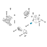 OEM 2014 Ford Special Service Police Sedan Mount Bracket Damper Diagram - 9E5Z-6F028-A