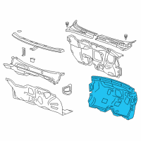 OEM 2016 Chevrolet Cruze Insulator Asm-Dash Panel Inner Diagram - 23426232