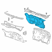 OEM 2014 Chevrolet Cruze Insulator Diagram - 23424741