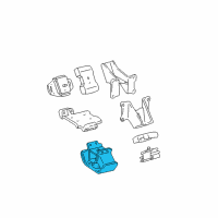 OEM 2002 Toyota Tacoma Rear Insulator Diagram - 12371-0C030