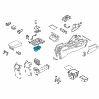 OEM Hyundai Tucson Cup Holder Assembly Diagram - 84670-D3020-4X