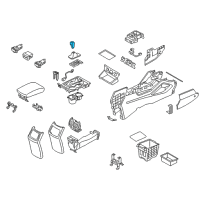 OEM 2017 Hyundai Tucson Knob Assembly-Gear Shift Lever Diagram - 46720-2W200-TRY