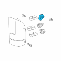 OEM 2004 Ford Excursion Tail Lamp Bulb Socket Diagram - 2U5Z-13411-CA