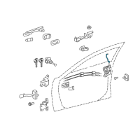 OEM 2008 Toyota Camry Lock Rod Diagram - 69311-06050