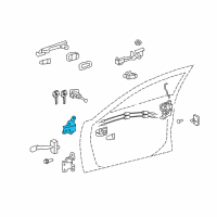 OEM 2009 Toyota Camry Upper Hinge Diagram - 68720-AC010