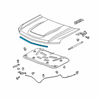 OEM 2019 Chevrolet Silverado 1500 LD Front Weatherstrip Diagram - 23377081