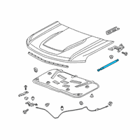 OEM Chevrolet Silverado Support Strut Diagram - 84447696