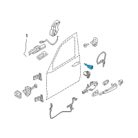OEM 2008 BMW X6 Code Lock Left Diagram - 51-21-7-212-873