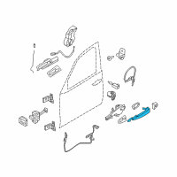 OEM 2009 BMW M3 Door Handle, Left Diagram - 51-21-7-207-565