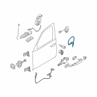 OEM BMW X6 Bowden.Cable, Outside Door Handle Front Diagram - 51-21-7-317-561
