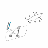 OEM Lexus IS350 Run, Front Door Glass Diagram - 68141-53030