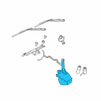 OEM Jeep Grand Cherokee Reservoir-Windshield Washer Diagram - 57010719AF