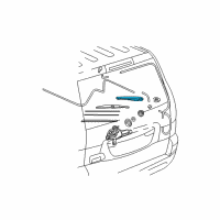 OEM 2005 Lexus GX470 Rear Wiper Arm Assembly Diagram - 85241-60110