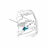 OEM 2008 Lexus GX470 Motor Assy, Rear Wiper Diagram - 85130-60230