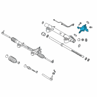 OEM 2016 Infiniti QX50 Power Steering Gear Sub Assembly Diagram - 49210-1BA2C