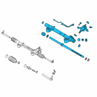 OEM 2016 Infiniti QX50 Power Steering Gear Assembly Diagram - 49200-1BA2C