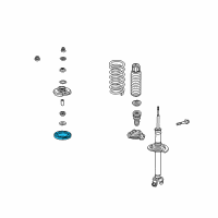 OEM 2008 Acura TSX Rubber, Rear Spring Mounting Diagram - 52686-SDA-A01