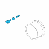 OEM Nissan Versa Tpms Tire Pressure Monitoring Sensor Diagram - 40700-3AN1B