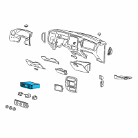 OEM 1997 Ford Explorer Climate Control Module Diagram - F67Z19980BC