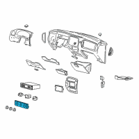 OEM Mercury Dash Control Unit Diagram - F5TZ-19980-D