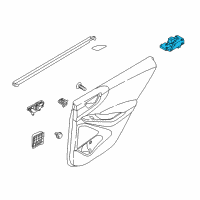 OEM 2022 Hyundai Ioniq Power Window Sub Switch Assembly Diagram - 93580-G2510-MGS